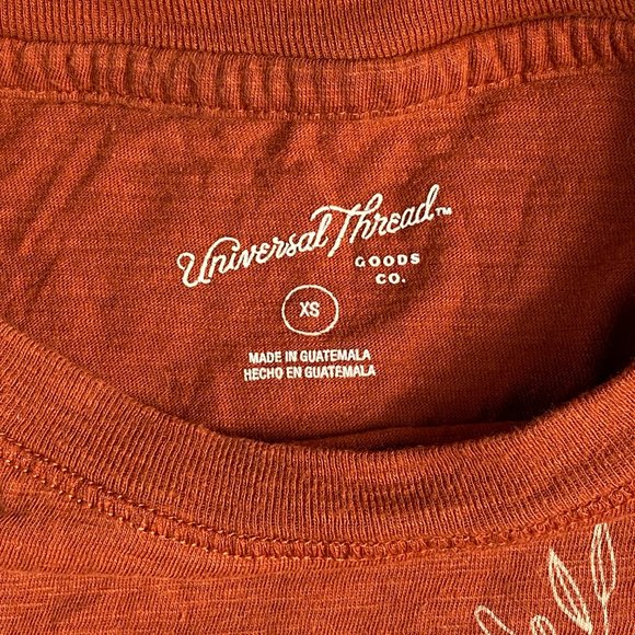 Universal Thread Orange Short Sleeve Tee T-shirt - Picture 4 of 6